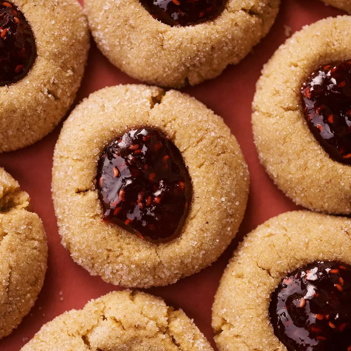 PB&J Thumbprint Cookies