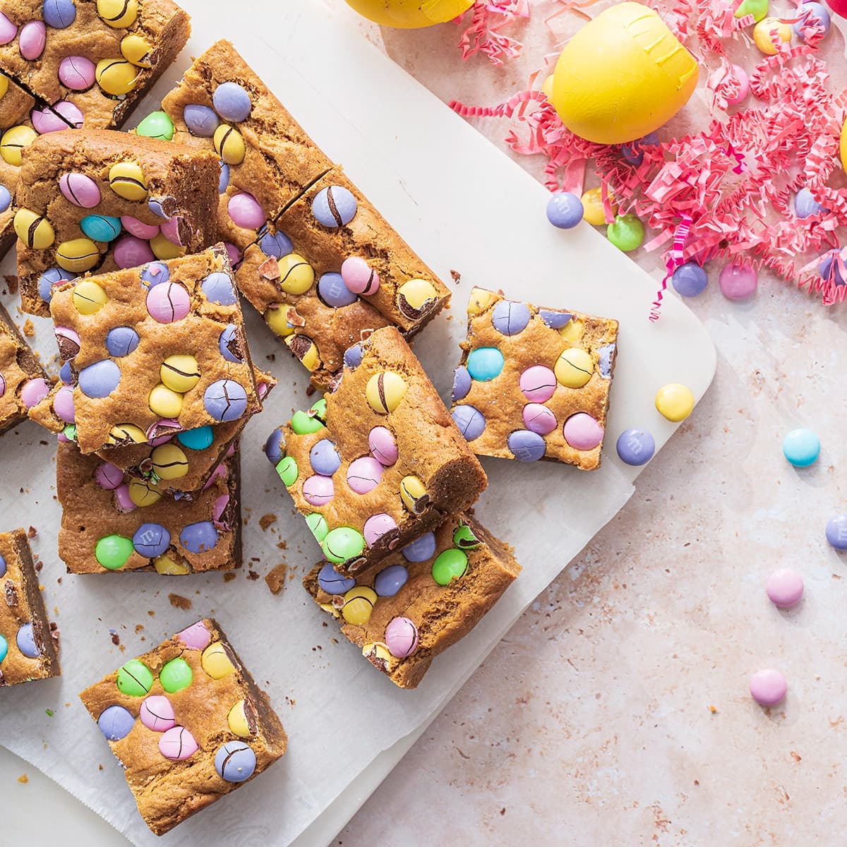 Easter Peanut Butter Blondies