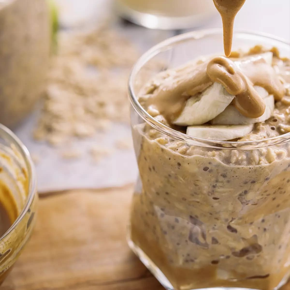 Peanut Butter Banana Overnight Oats