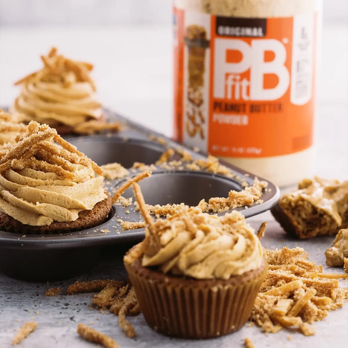 PBfit Churro Cupcakes