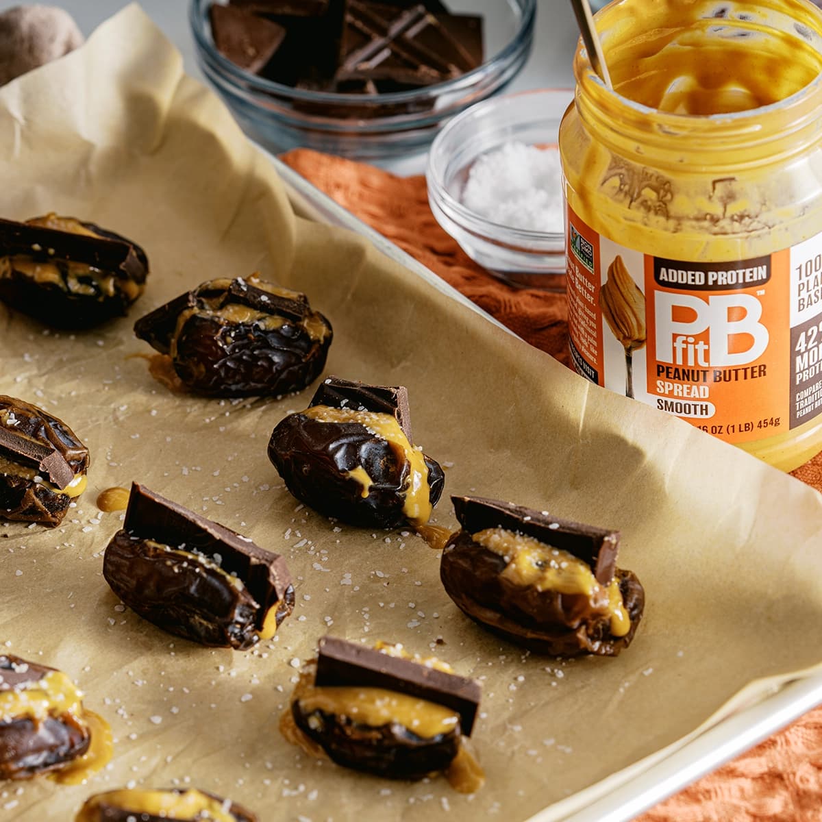 Peanut Butter Stuffed Dates