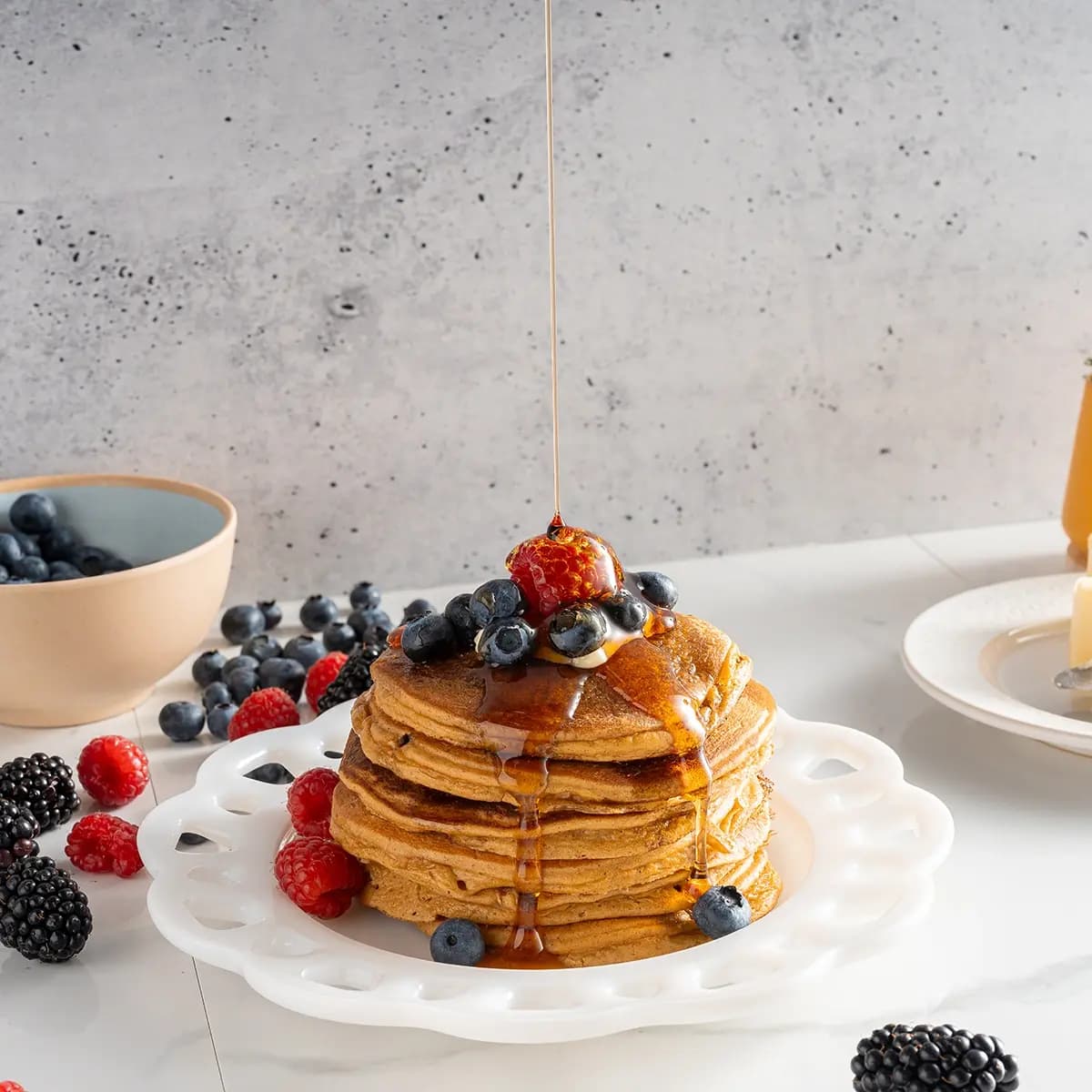 Peanut Flour Pancakes