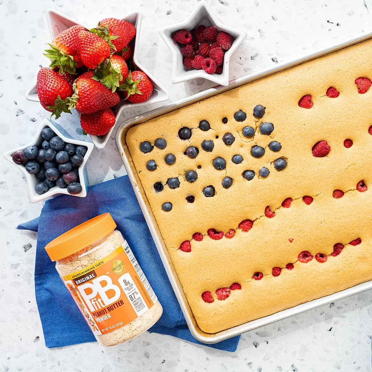 PBfit 4th of July Sheet Pancake
