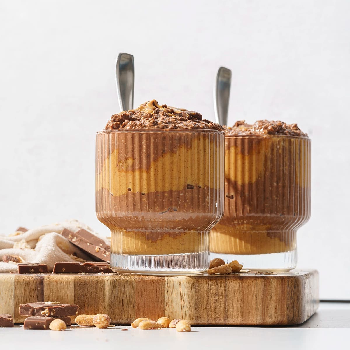 Peanut Butter Chocolate Overnight Oats