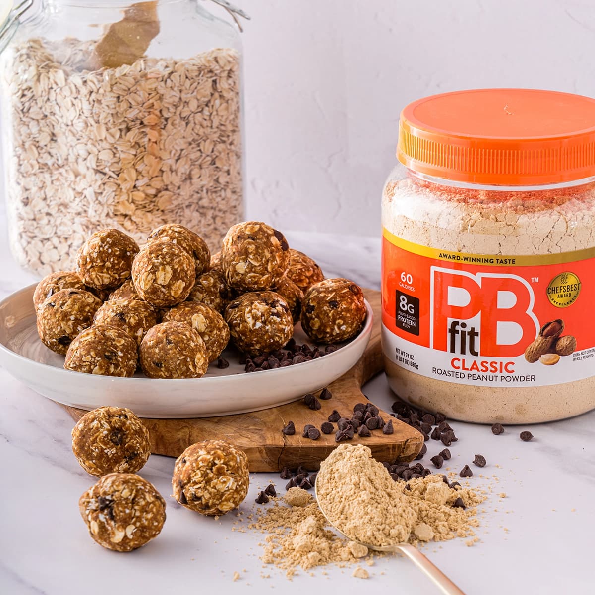 PBfit Classic alongside no bake cookies
